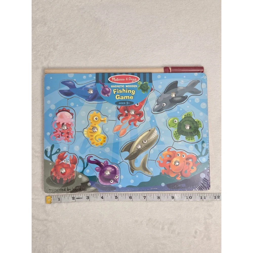 Melissa & Doug Magnetic Wooden Fishing Game 3778 New NIP